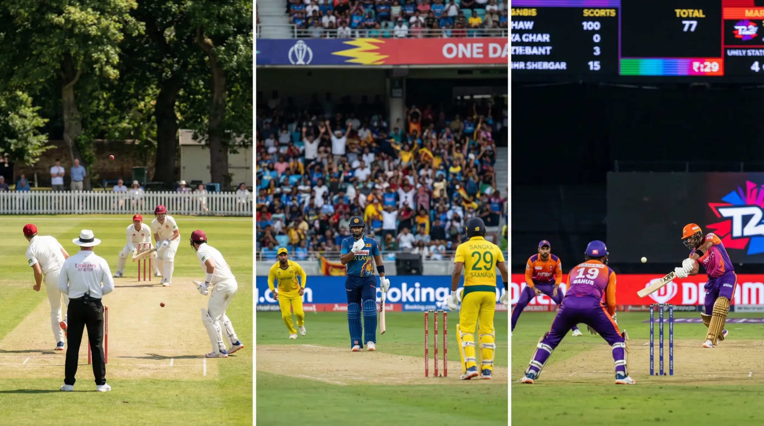 Formati cricket Test ODI T20 differenze